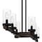 Quoizel Tuthill Linear Chandelier 6 Lights Matte Black TUT638MBK - alternate 2